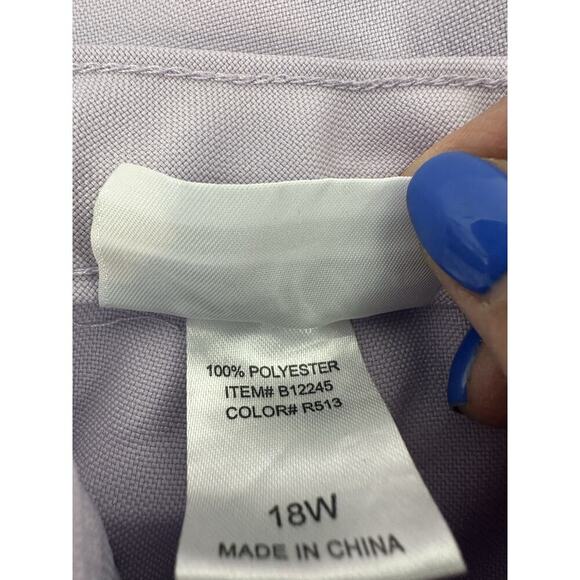 Bend Over Levi Strauss Women Pants VTG Purple Elastic Waist Size 18W G1003 - Picture 9 of 10